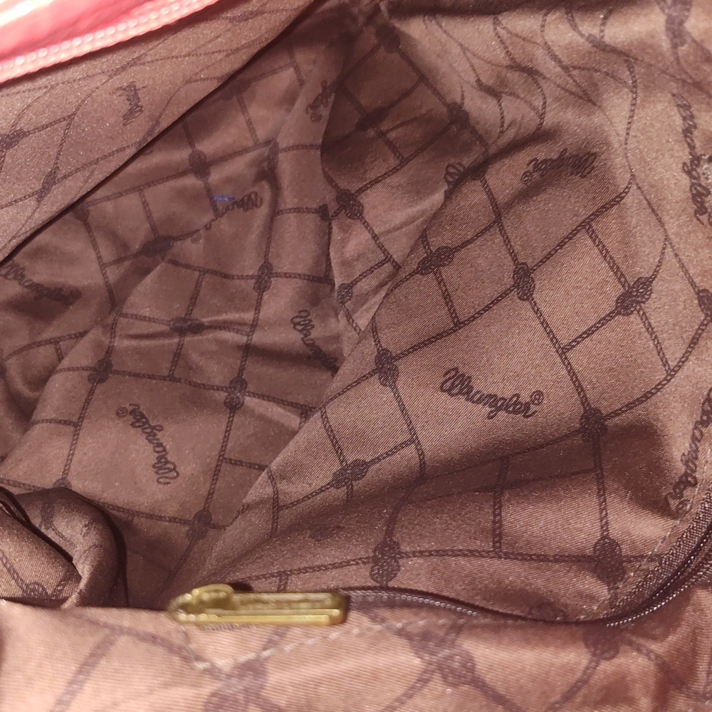 Wrangler Hobo Bag Purse Handbag Red by Montana West Good Condition - Picture 11 of 14